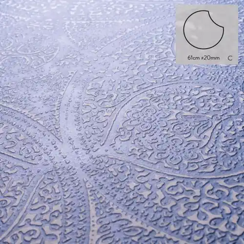 Korting Keramische staptegel Doily Blu Notte model C rond 61x2 cm