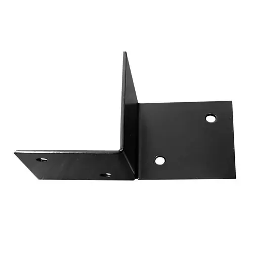 Pergola muurelement voor 12x12 cm balken links zwart gepoedercoat incl. bevestigingsset Dagaanbieding