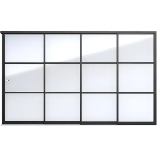 Industriële schuifwand E 371x224 cm Tijdelijk Beschikbaar