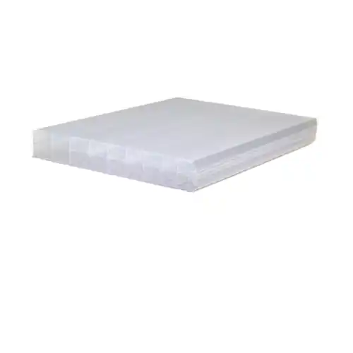 Goedkoop Polycarbonaat kanaalplaat 1 zijdig UV opaal wit 3500 x 980 x 16 mm