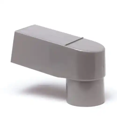 PVC - HWA Grijs Stadsuitloop 60x80mm Ø70/80mm Express Levering