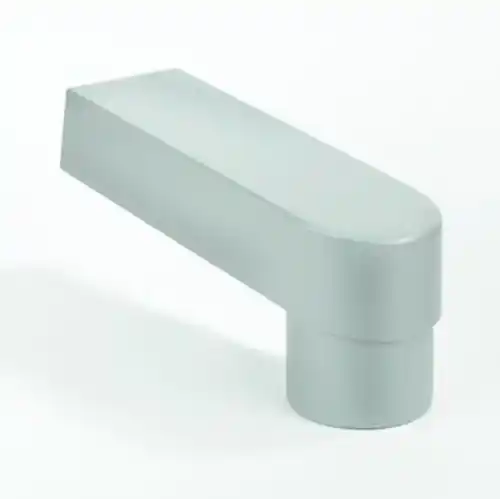 Actieprijs PVC - HWA Grijs Stadsuitloop verlengd 60x100mm Ø80/100mm