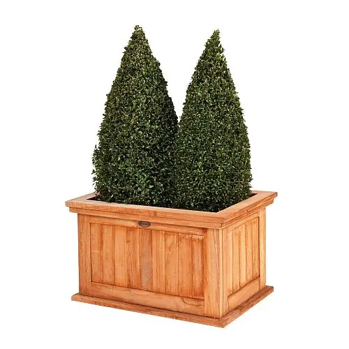 Veilige Betaling Teak bloembak Flores groot 82x58x47 cm