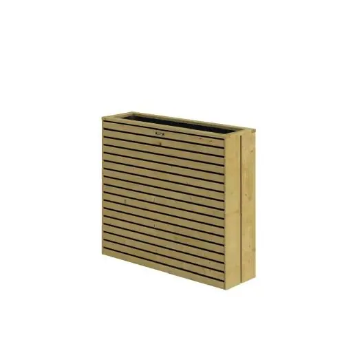 Rechtstreeks Van De Fabrikant Hillhout bloembak Elan Excellent geïmpregneerd 93x30x103 cm