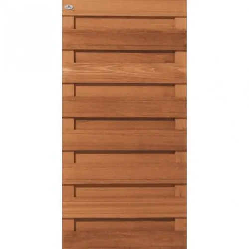 Bangkirai tuinscherm recht horizontaal 180x90 cm 103382 Beperkt Aanbod
