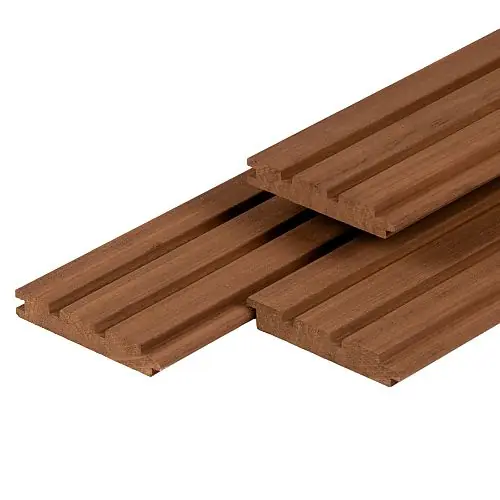 Hardhouten Triple Profiel Bangkirai geschaafd 2,2x14,5 cm Direct Beschikbaar