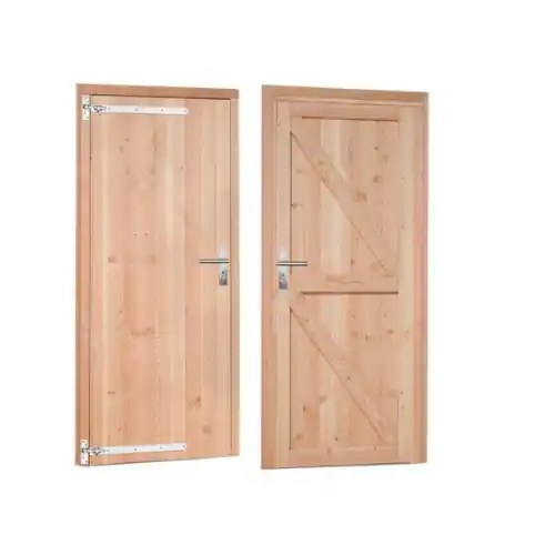 Enkele dichte deur inclusief kozijn linksdraaiend 90x201 cm Douglas 1023892 Seizoensaanbieding