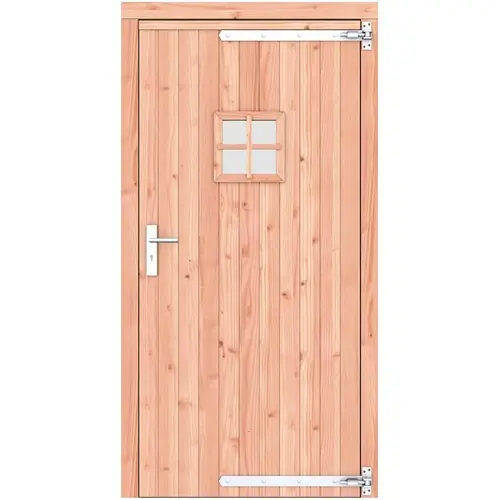 Douglas enkele deur 108x209 cm rd verzinkte hengen RVS beslag 1073260 Shop Nu