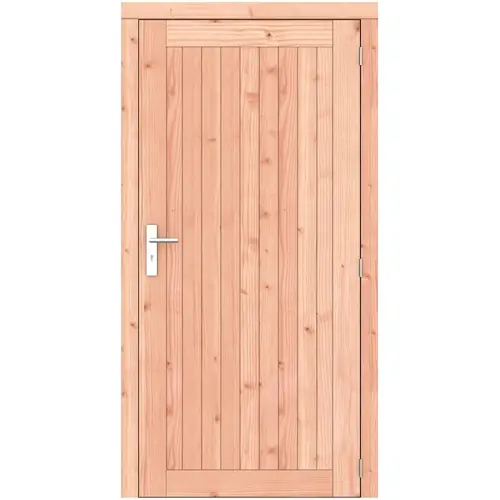Douglas dichte enkele deur Prestige 108x209 cm rd RVS beslag kleurloos geïmpregneerd 1073329 Hete Deal