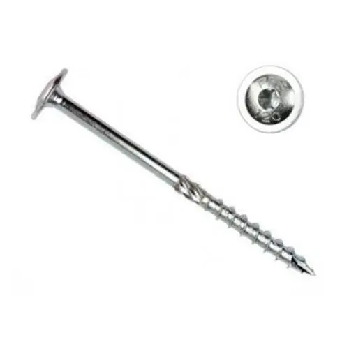 Hoge Kwaliteit Flenskopschroef torx 8x80 mm verzinkt (per 50 stuks)