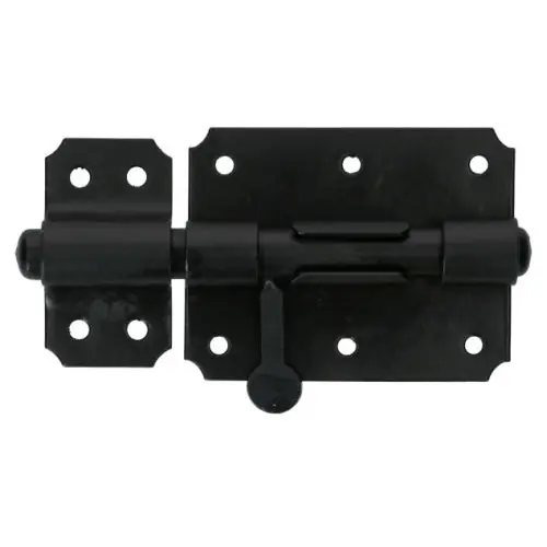 Plaatgrendel 90x65 mm Zwart Gecertificeerd