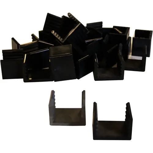 H-gleufpaal PVC adaptor clip t.b.v. centreren 25-28 mm profielplanken Nieuw