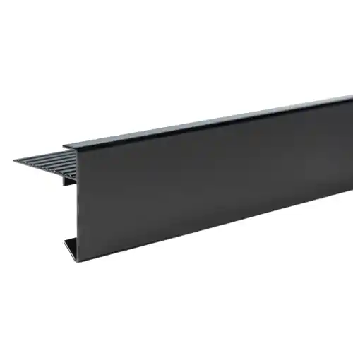 Bestseller Aluminium daktrim zwart standaard 4,5 x 4,5 x 250cm