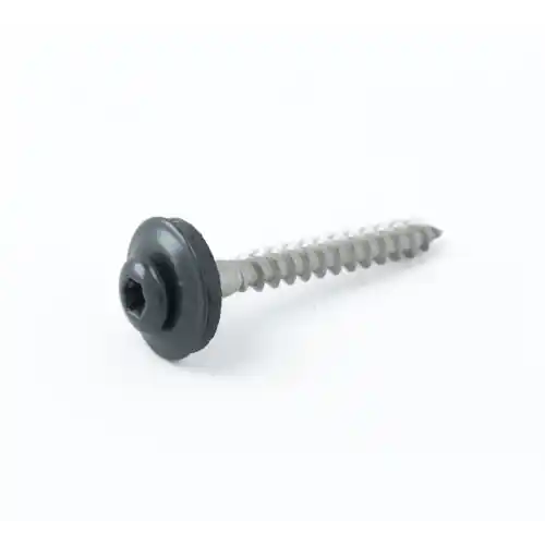 Spenglerschroef RVS 4,5x40 incl. Neopreen ring antraciet 100st Alleen Vandaag