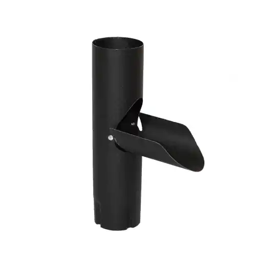 RedFox regenton uitloop 90mm - RAL 9005 Favoriet
