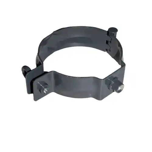 RedFox HWA-standaard pijpbeugel 90mm - RAL 7024 Hoge Kwaliteit