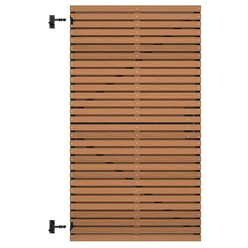 Rechtstreeks Van De Fabrikant Tuindeur Thermovision Ayous geschaafd latten horizontaal 178x99 cm