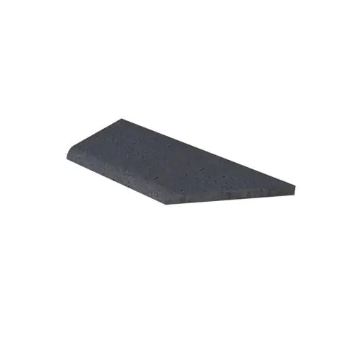 Oud hollands zwembadrand antraciet 5x40x100cm hoek links Lage Kosten