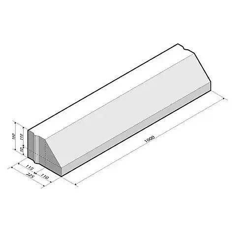 Rijkswaterstaatband 11,5/22,5x16x100 cm grijs Must-Have