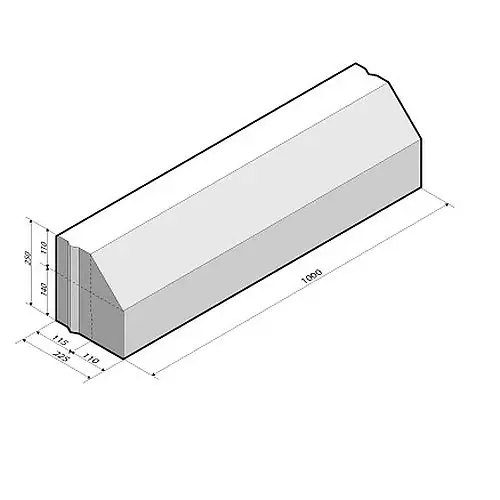 Bestseller Rijkswaterstaatband 11,5/22,5x25x100 cm grijs