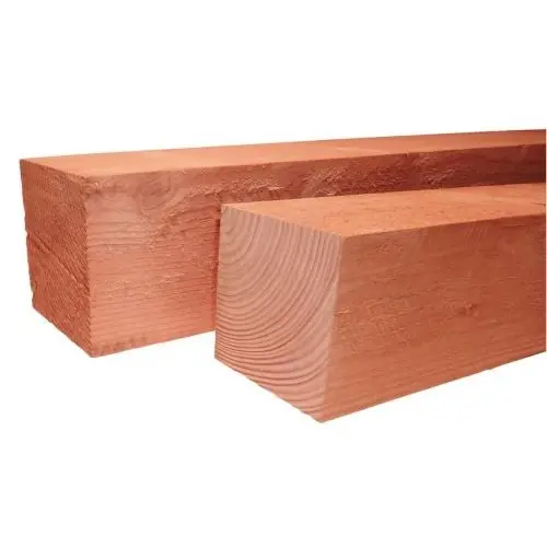 Dagaanbieding Douglas fijnbezaagde paal 12x12 cm onbehandeld
