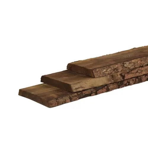 Schaaldelen douglas bruin geïmpregneerd 2,3x15-20x500 cm Veilige Betaling