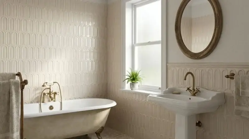 Beperkte Voorraad Wandtegel Villeroy Gala Decor Ivory Beige Glans 8x21