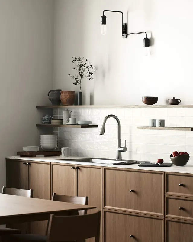 Betrouwbaar Wandtegel Equipe Handvorm Ritmo Wit Glans 10x10