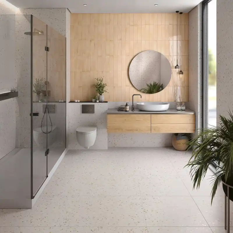 Vloertegel/Wandtegel Gazzini Handvorm Vetra Beige Glans 7,5x30 Superprijs