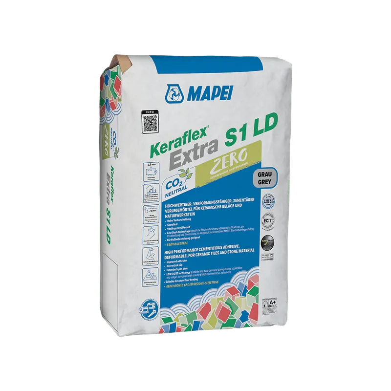 Aanbieding Mapei KERAFLEX EXTRA S1 LD ZERO Lijmmortel voor het verlijmen van keramische tegels 20kg
