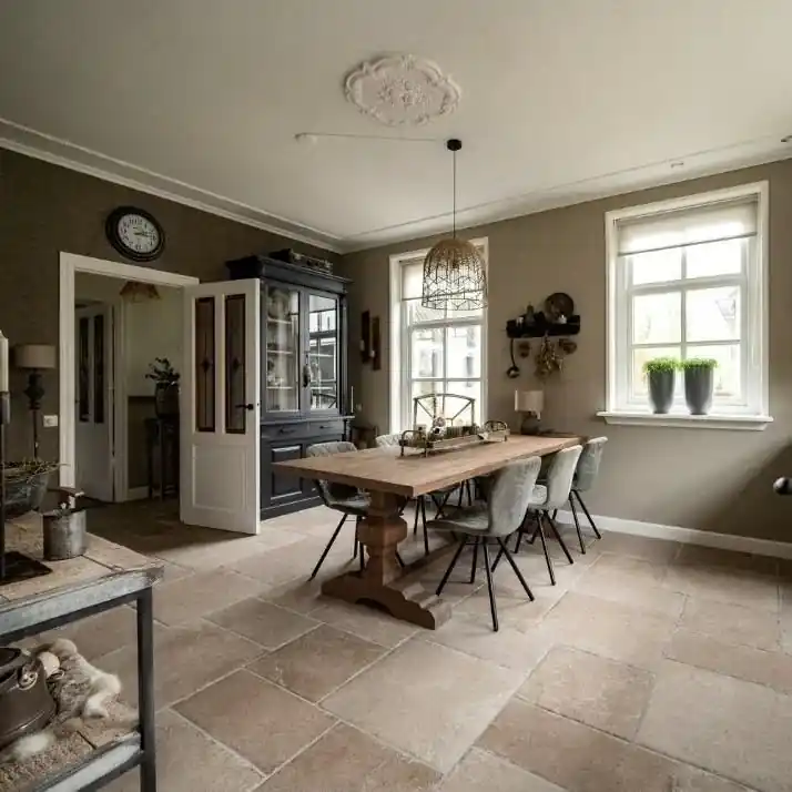Express Levering Vloertegels Romaansverband met Meerdere Maten Multivloer Antique Mokka 60x60-30x60-45x45