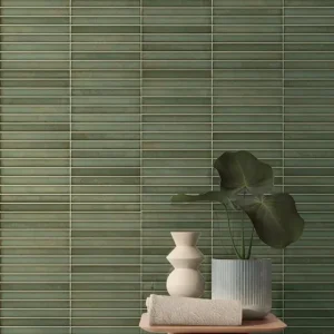 Bestseller Wandtegel Cifre Raku Groen Mozaiektegel 35x35