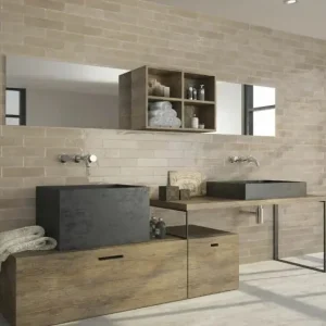 Wandtegel Equipe Cerámica Opal Bruin Glans 7,5x30 Lage Kosten