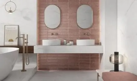 Wandtegel Marrazzi Aur Gold Roségoud Mat 7,5x30 Koop Online