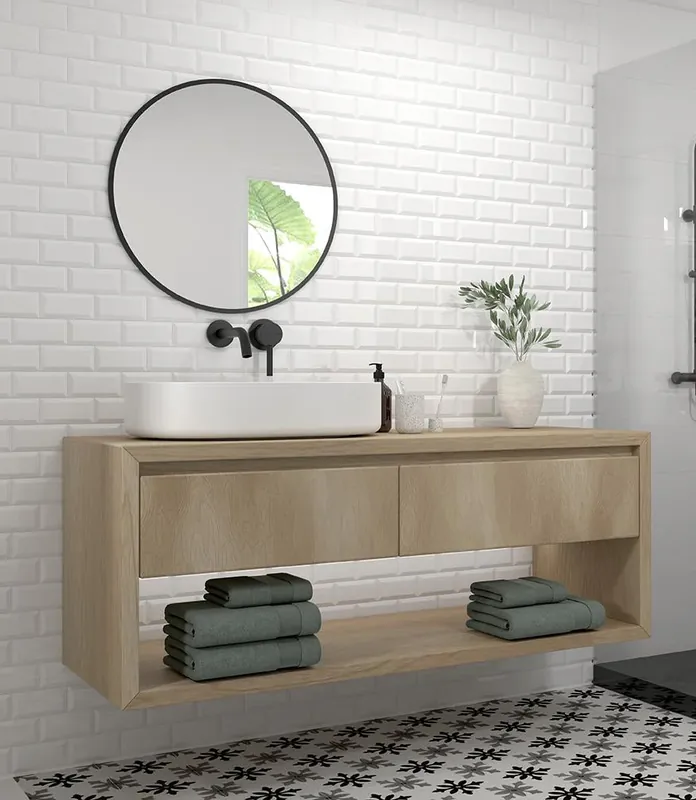 Favoriet Wandtegel Terre Agostino Sub Blanco Wit Metro Glans 7,5x15