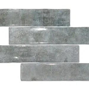 Speciale Aanbieding Wandtegel Equipe Kaizen Handvorm Stonelook Grijs Glans 5x25