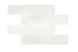 Nieuw Wandtegel Rako Acqua Handvorm Stonelook Wit Mat 5x25
