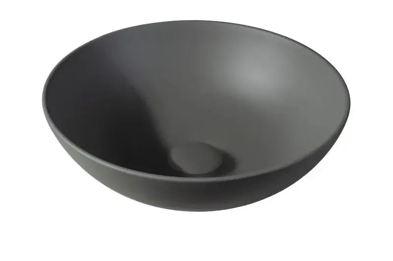 Voordeelprijs Sanitair Sani Waskom Solid Surface Grijs Mat 38,5x38,5x13,8cm