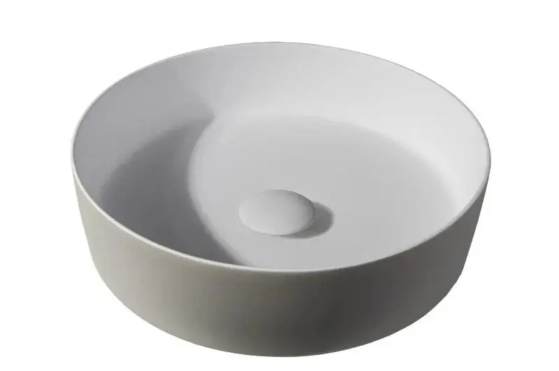 Weekendaanbieding Sanitair Sani Waskom Solid Surface Greige Mat 39x39x10,8cm EXT