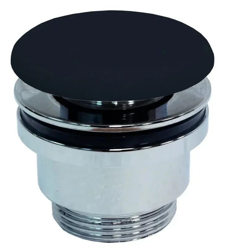 Sanitair Saniclear Clickwaste Solid Waskom Zwart Mat 7x8x7cm Koop Online