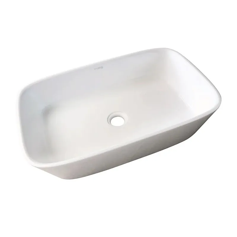Sanitair Sani Waskom Solid Surface Wit Mat 54x34,5x12cm Seizoensaanbieding