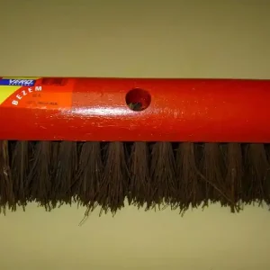 Straatbezem SOLIDE Rood gelakt Bassine / Afrika 30 cm - Laatste Kans