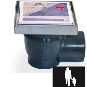 Beste Prijs BlueStone put RVS opzet 20x20 + zijuitlaat Ø 11 en stankslot