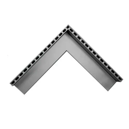 Op = Op Sleufgoot aluminium Sidedrain/75 buitenhoek 500/500 mm