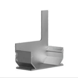 Goedkoop Sleufgoot aluminium Sidedrain/75 eindstuk links