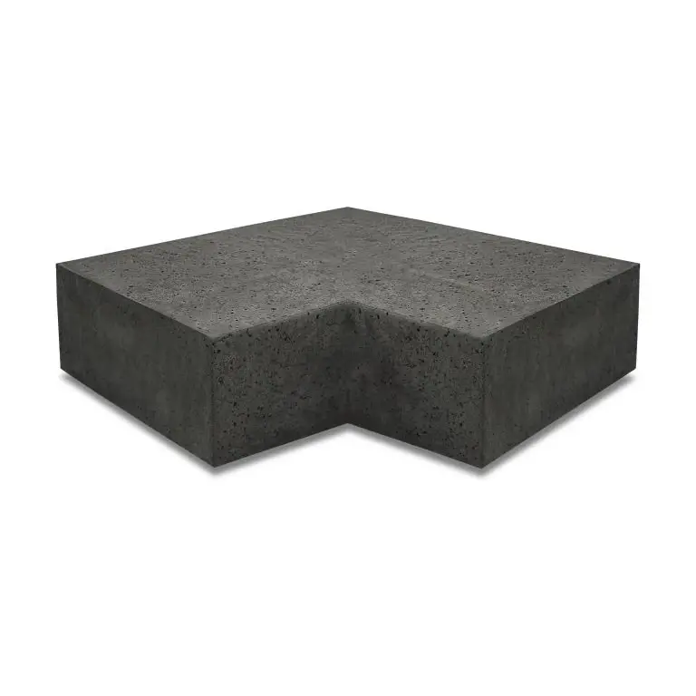 ArtiStone hoekstuk traptreden 90° binnen 40x20 Carbon Voordeelprijs