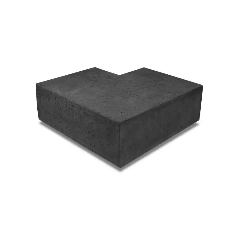 Shop Nu ArtiStone hoekstuk traptreden 90° buiten 37x15 Carbon