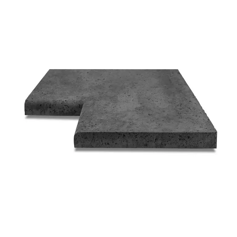 ArtiStone zwembadrand hoekstuk 90 graden 40x5 Carbon Superprijs