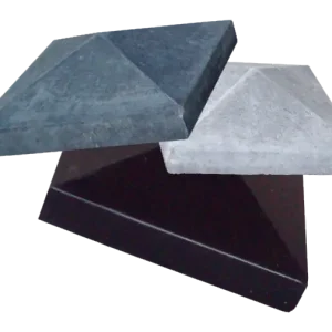 Bestel Nu Paalmuts 75x75x5/16 zwart gecoat (punt of vlak)