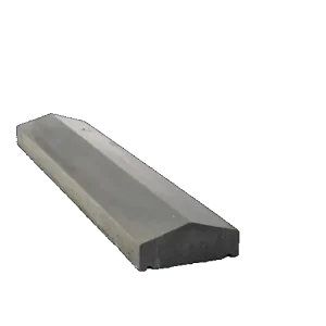 muurafdekband 2-zijdig 37x100 zwart beton Betrouwbaar